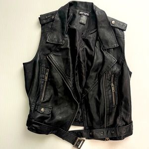 Hot topic faux leather vest